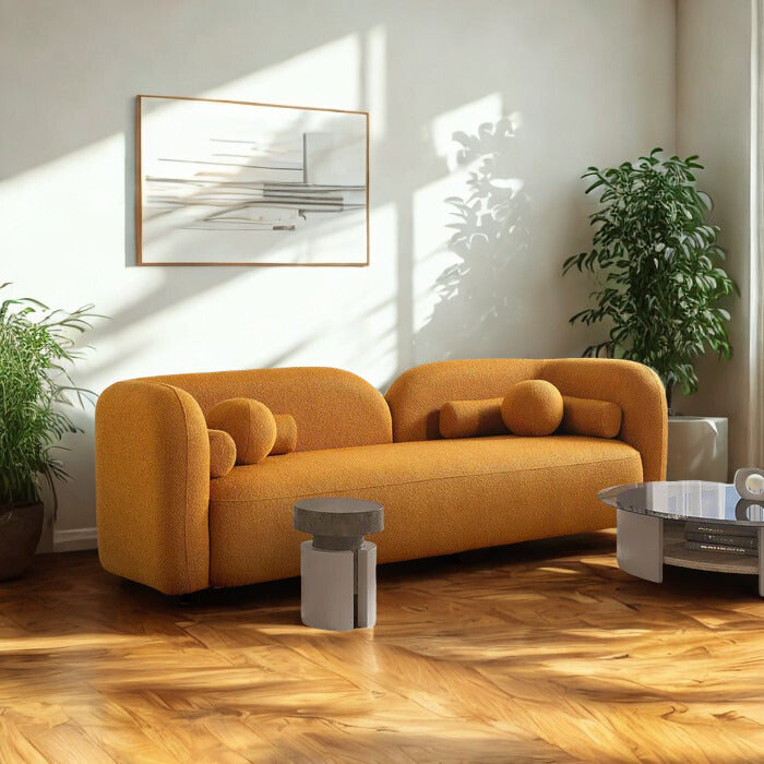 Black legs of Hikari Yume Sofa with durable wood frame