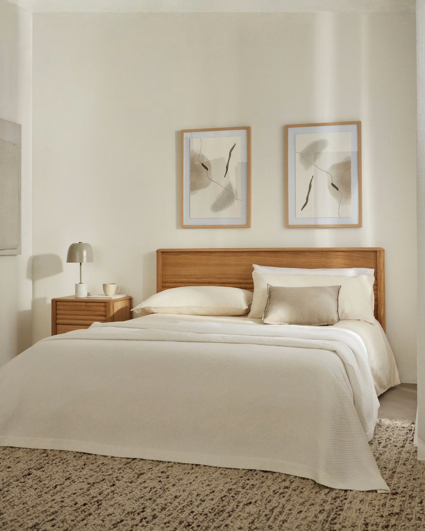 Full perspective of Mehraab Arisha Bed in modern home interior
