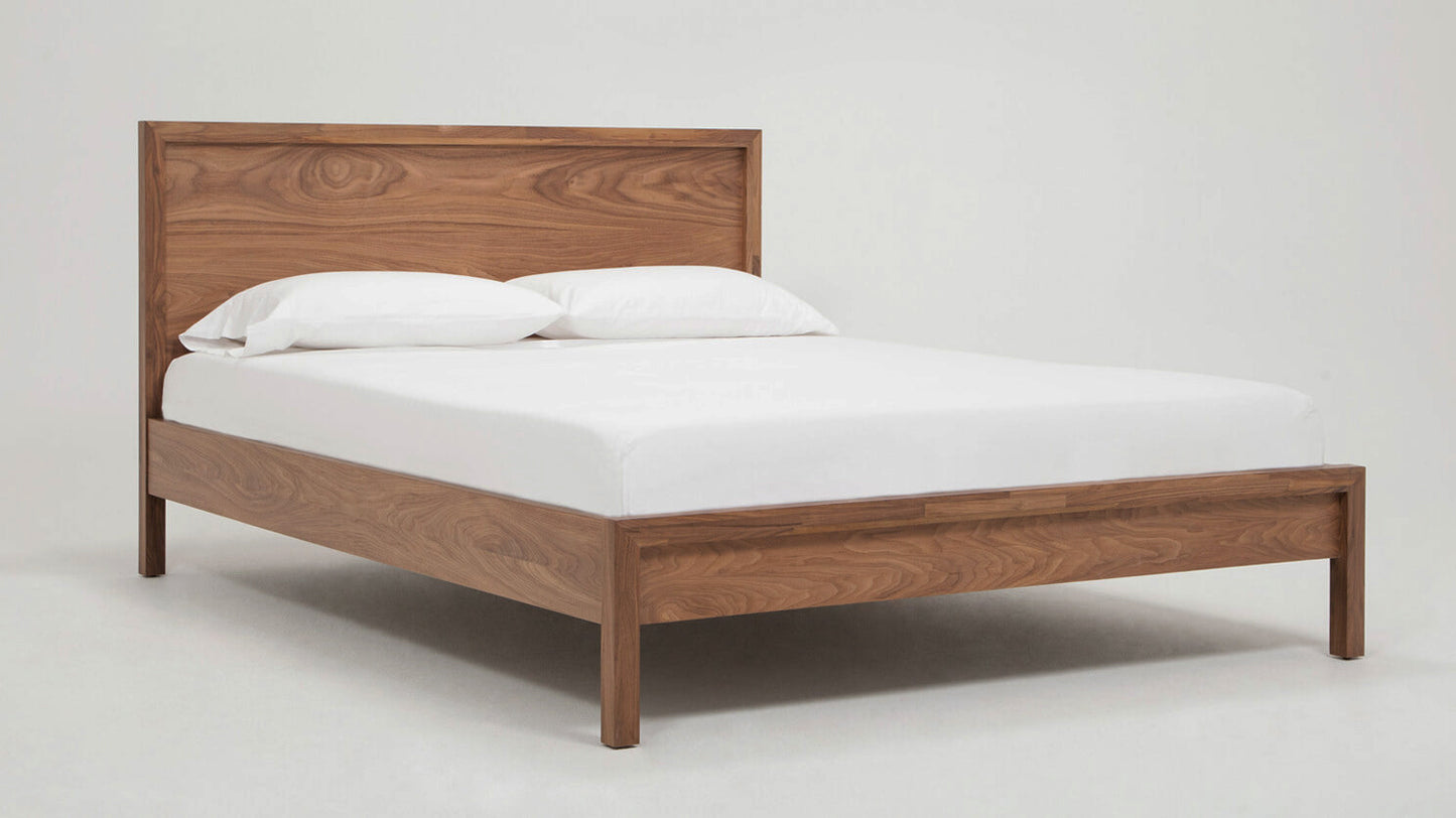 The Echelon Platform Bed with luxury linen and pillows