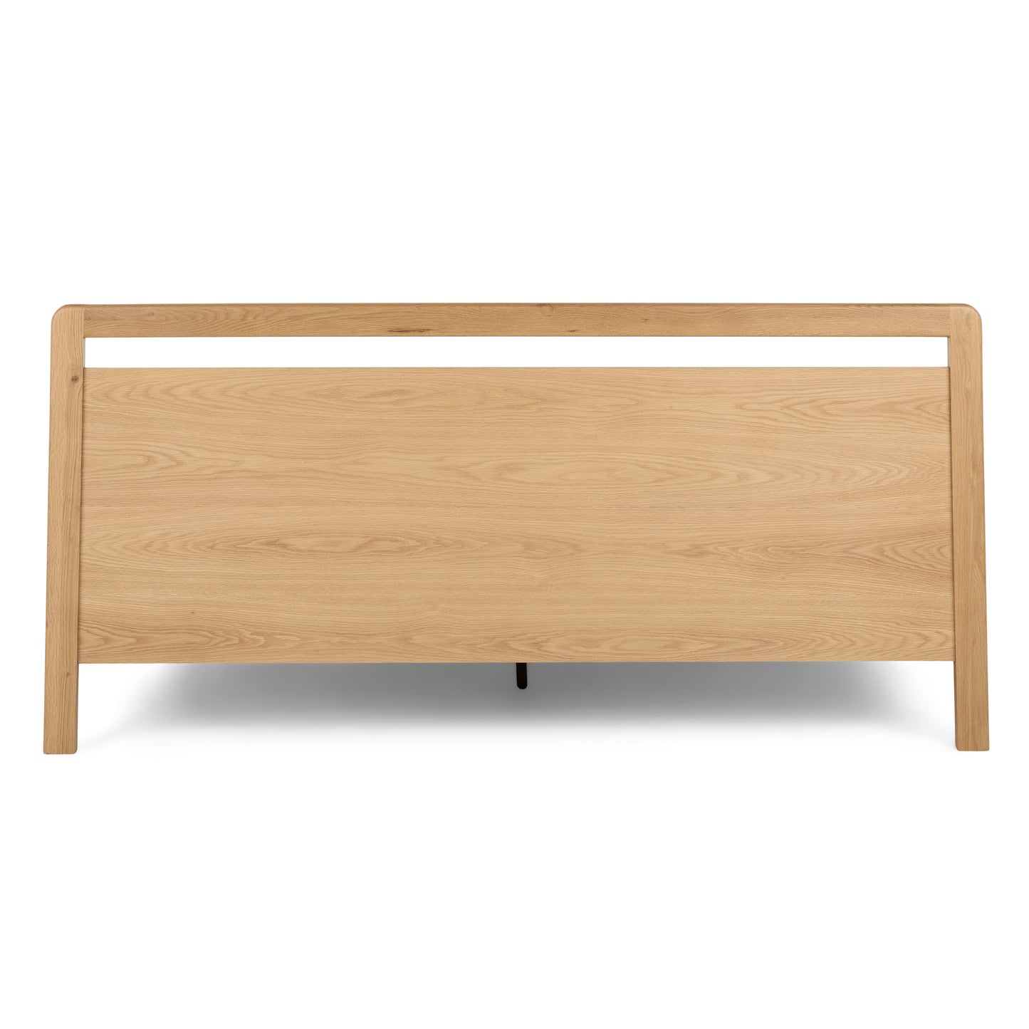 Wooden headboard on a white background