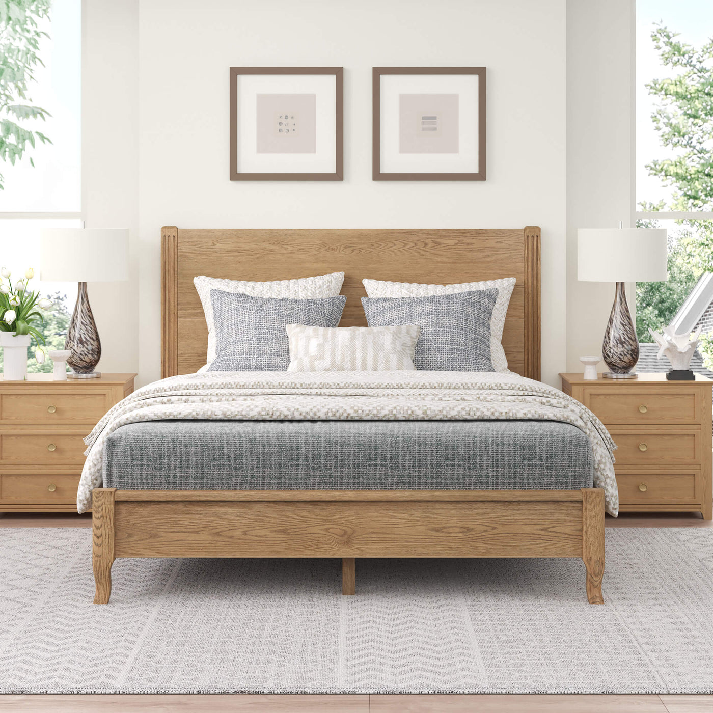 "Bona Solid Wood Bed – Handmade Wooden Bed by AR4HandsFurniture in Pakistan"