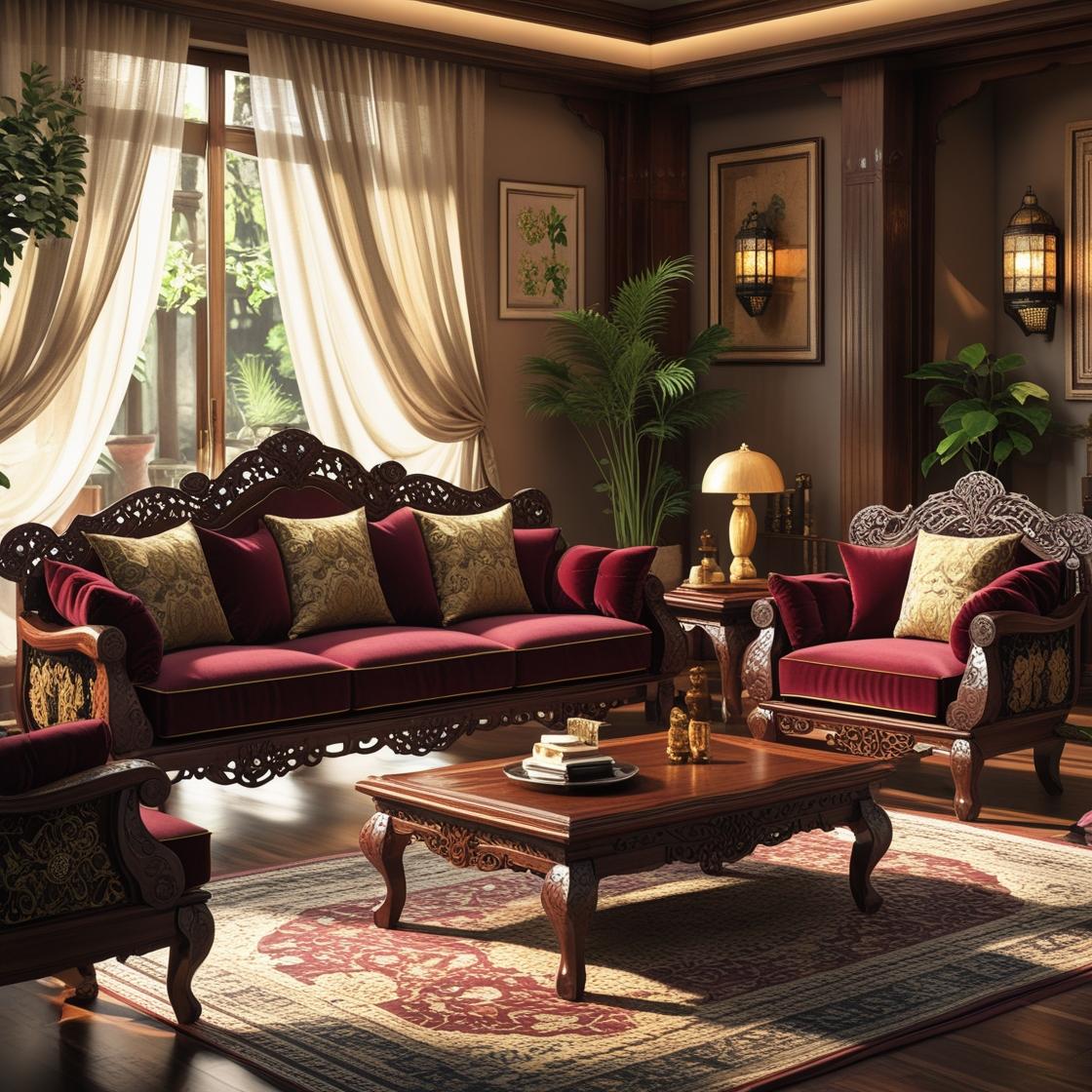 Wooden Traditional Sofas