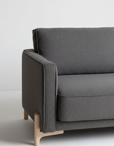 AR4HandsFurniture THE ALLY: Minimalist 3-Seater Sofa | Solid Wood Tapered Legs