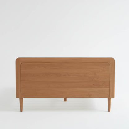 Back View showing the natural grain and finish of KAYA Solid Teak Wood