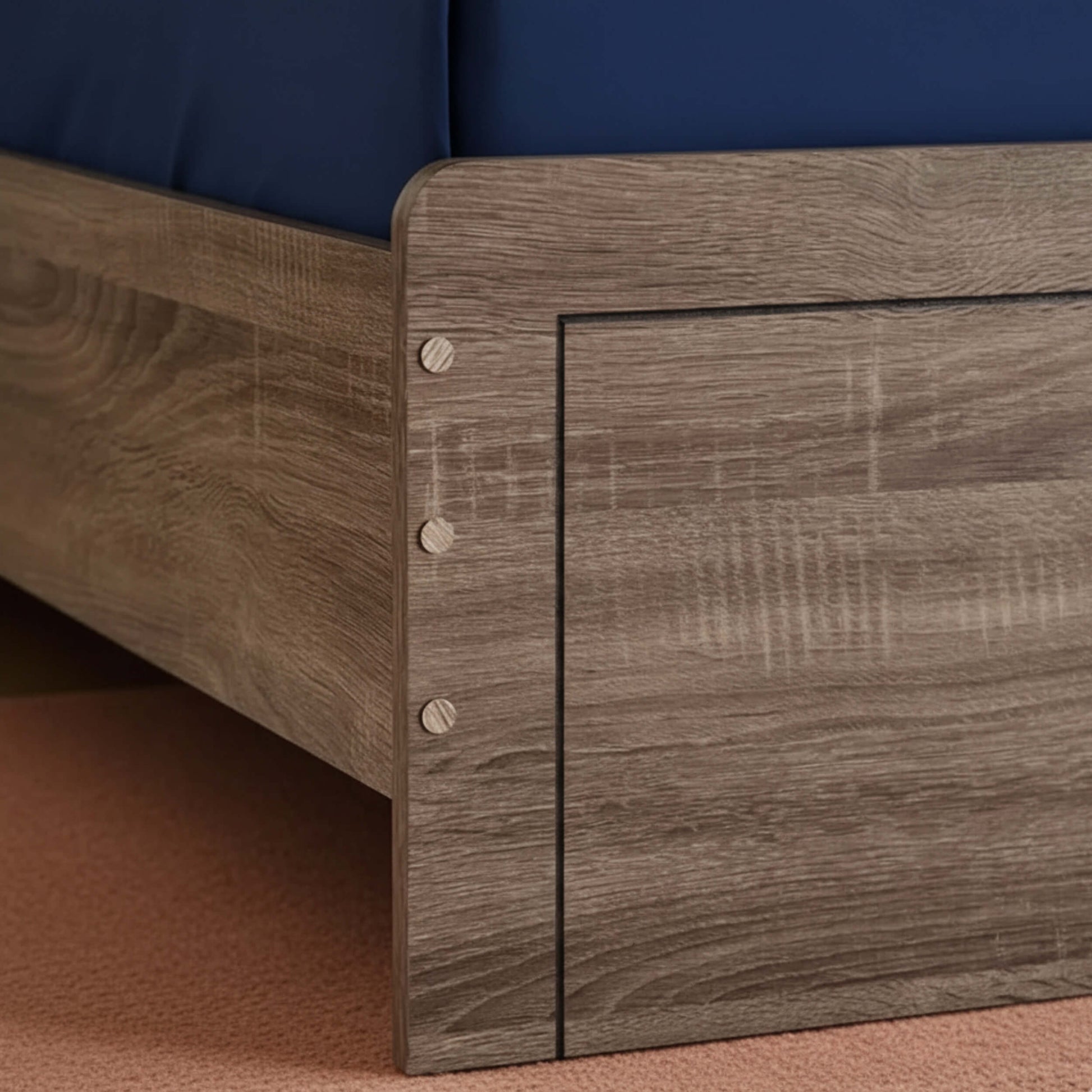 Serene Engineered Wood Bed frame with Foil Veneer finish