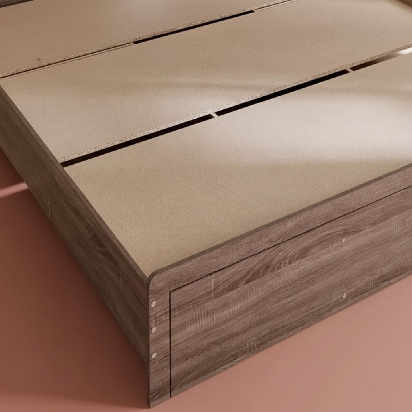 Sleek King Bed design without storage box in Pakistan