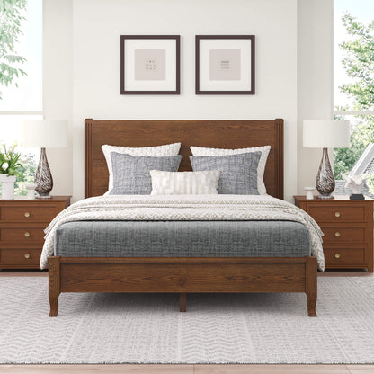 Bona Solid Wood Bed – Timeless Elegance for Your Bedroom